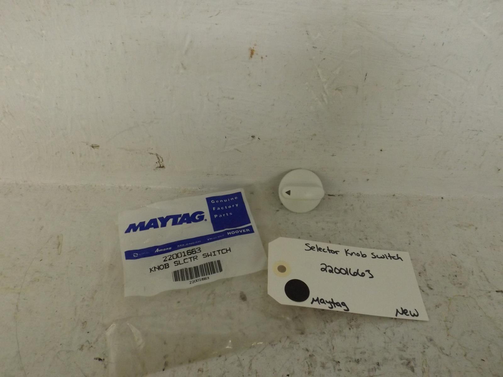 Maytag Washer 22001663 Selector Knob Switch New Maytag Washer 22001663 Selector Knob Switch New